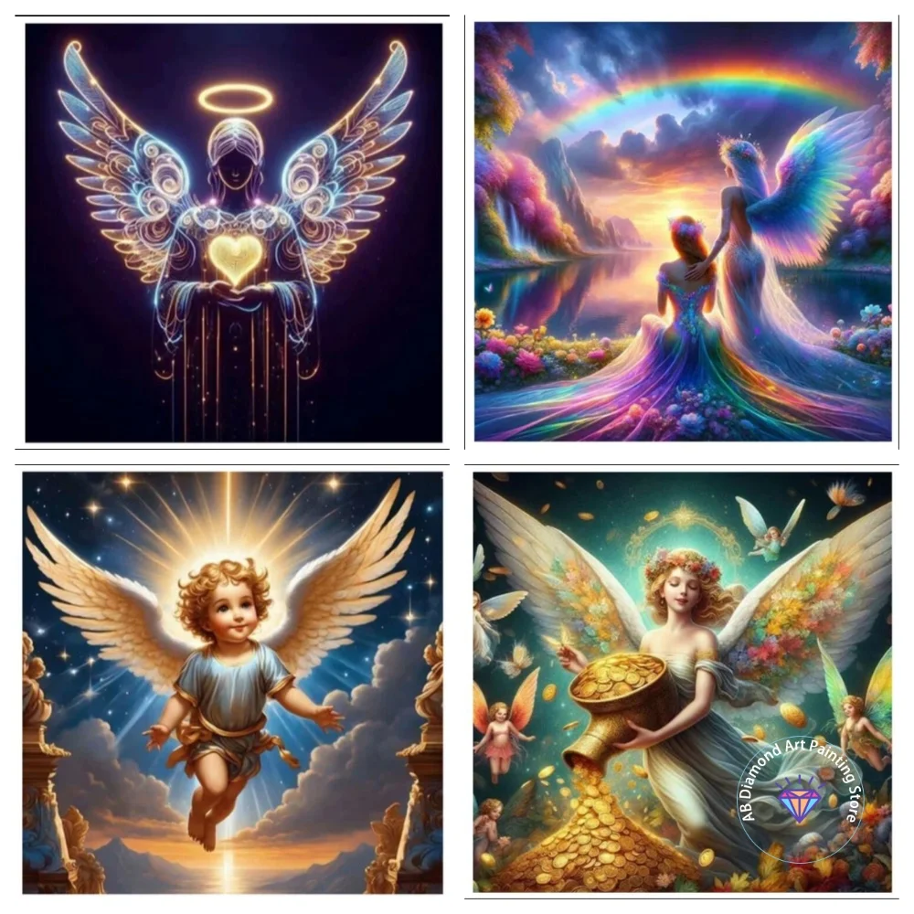 

Angel Unicorn AB Diamond Painting Kit Square Round Diamond 5D DIY Mosaic Handmade Art Adult Exquisite Gift Crafts Home Decor