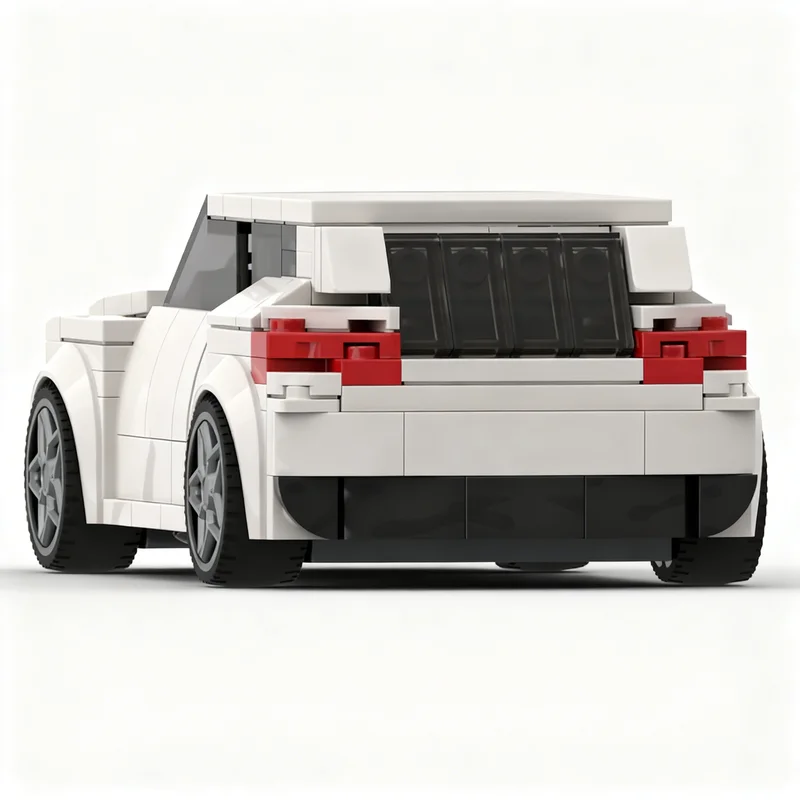 ตัวต่อ MOC City Champions Volkswagen GTI จำนวน 291 ชิ้น ของเล่นแบบประกอบสถาปัตยกรรม ไอเดียของขวัญคริสต์มาส ของเล่นเสริมพัฒนาการสำหรับเด็ก