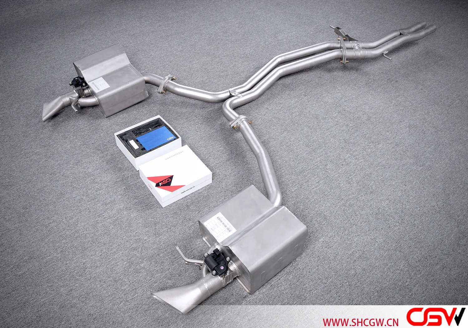 High Performance Quality Factory Directly Sale Double Valve Muffler Downpipe Catback Car Exhaust for A6 C7 3.0T(2011-2018)