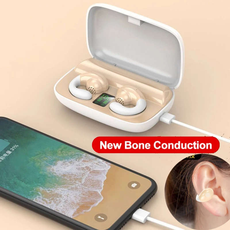 NEW Bone conduction bluetooth Ear Clip with Mic TWS for Itel A25 Itel A25 A 25 ItelA25 vivo Y33s Y 33s Vivo Y33s V2109 VivoY33S