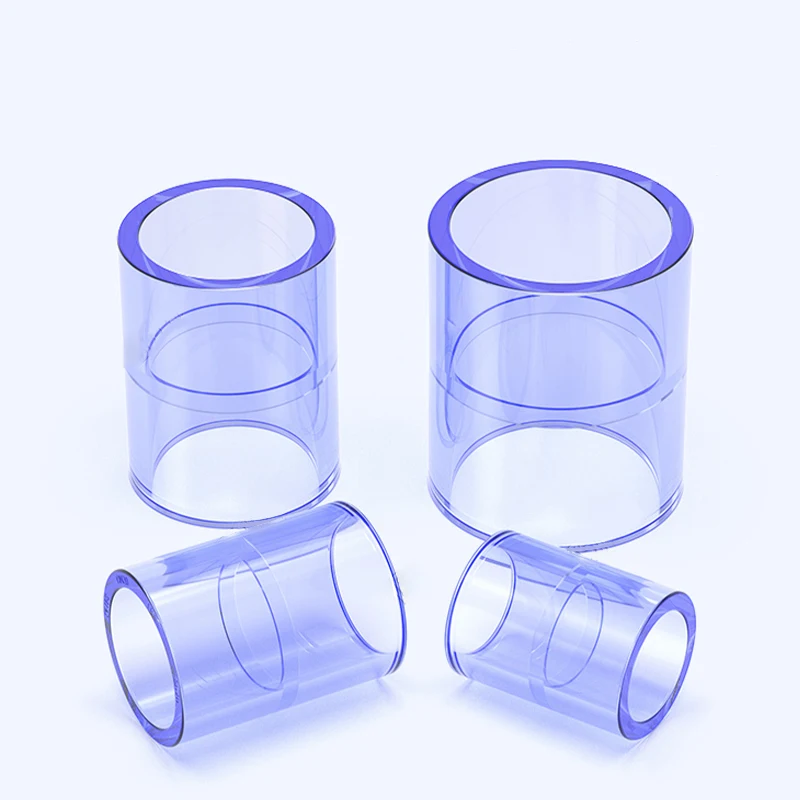 

2-25PCS PVC Transparent Joint Directly Connected To UPVC Transparent Water Supply Pipe Fittings Plastic Water Pipe Joints