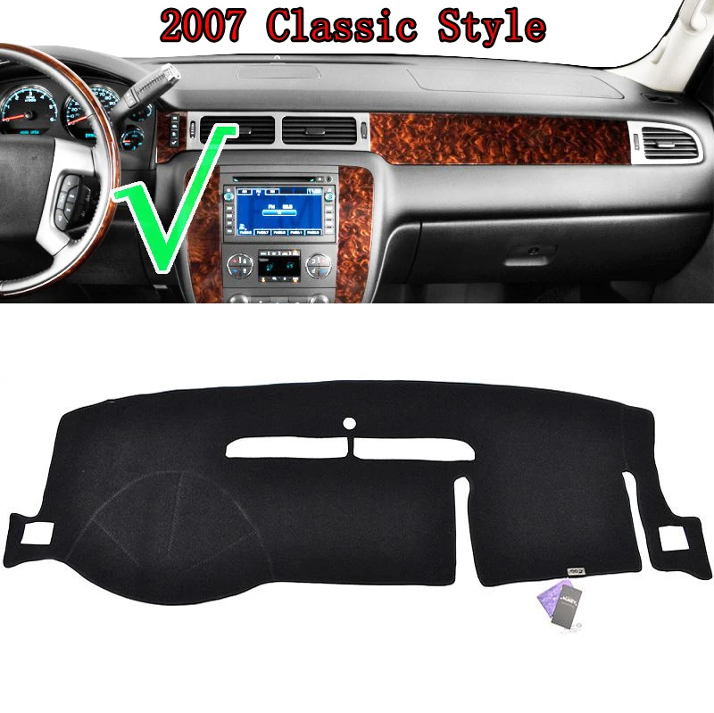 Car Dashboard Mat for Chevrolet Silverado GMC Sierra HD 2007 2008 2009 2010 2011 2012 2013 Cover Mats Sunshade Pad Carpet