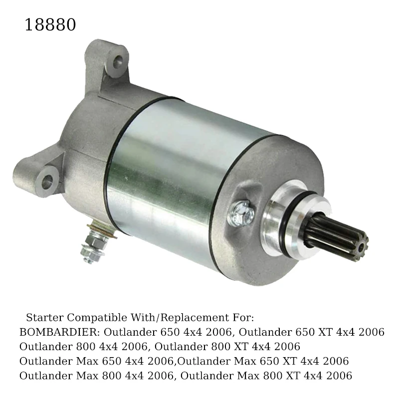 

New Starter Motor 18880 For Can-Am Maverick Commander and Renegade 1000 Outlander 800 650 500 Max 800R ATV UTV Moto Acessorios