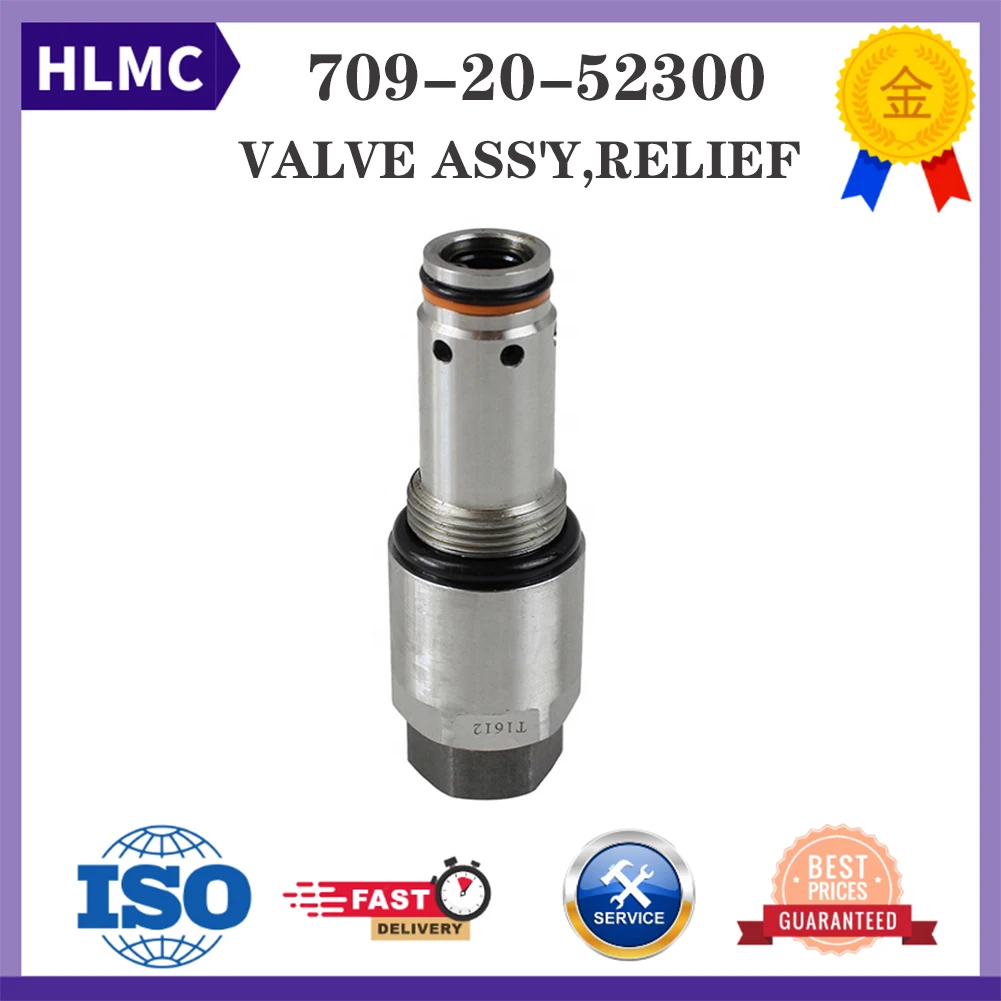 Main Valve 709-20-52300 709-20-51800 For PC60-7 PC70-7 BA100-1 PC75UU-2E Excavator Parts Main Relief Valve Pressure Relief Valve