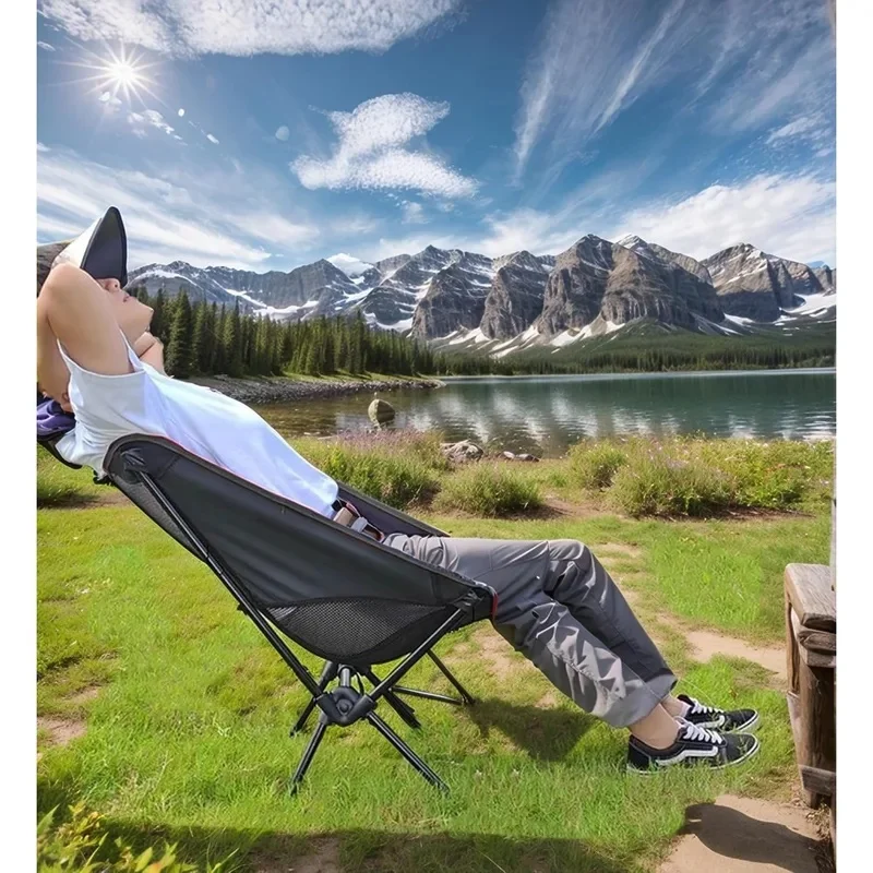 Portable Lightweight Folding Camping Chair with Carry Bag Outdoor Seat for Fishing Beach Picnic Hiking