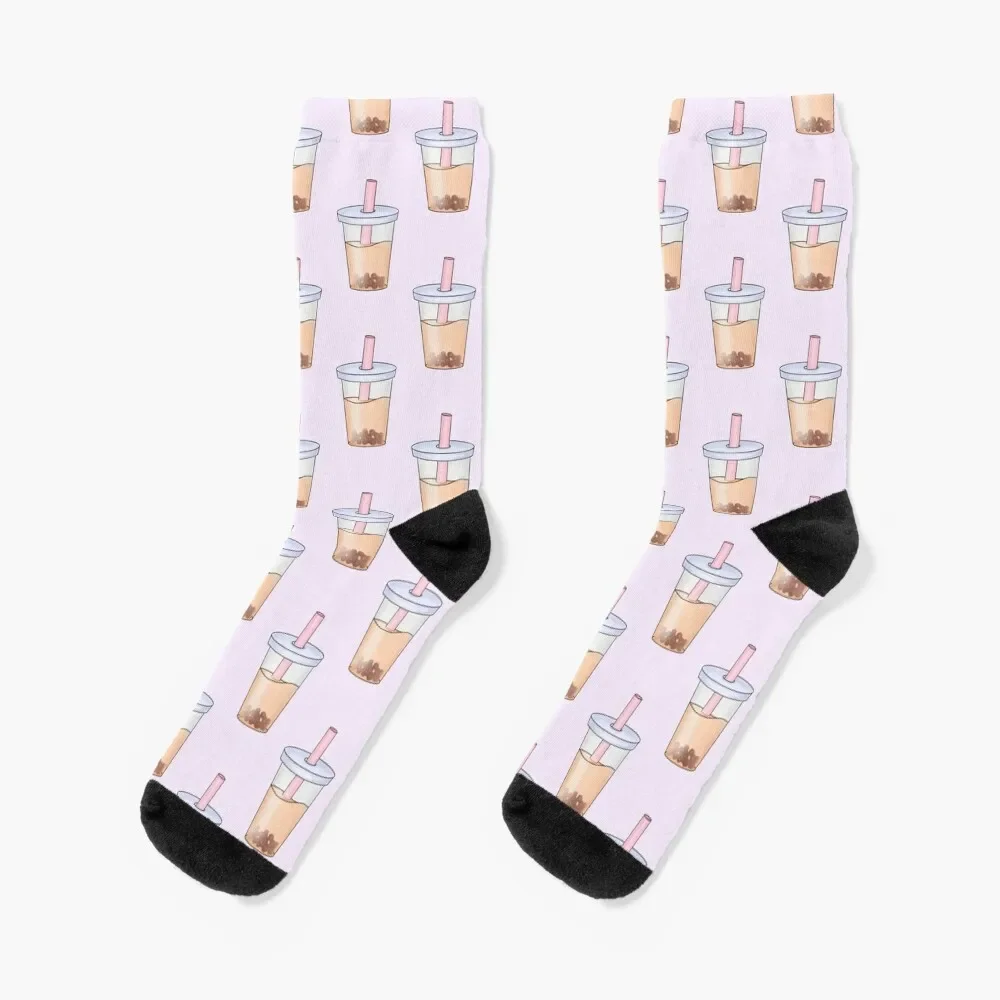 

Bubble tea pattern cute and aesthetic Socks luxury Stockings man Men's funny sock Socks For Girls Men's