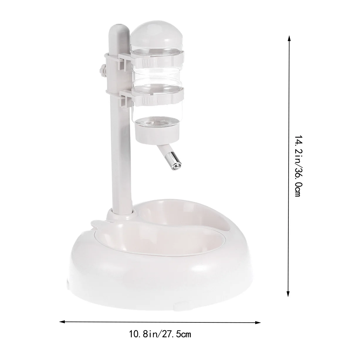 ペット用給水器 ペットボトル 犬 猫 健康 簡単に掃除できる 非湿潤口毛溝デザイン ホワイト ペット用品