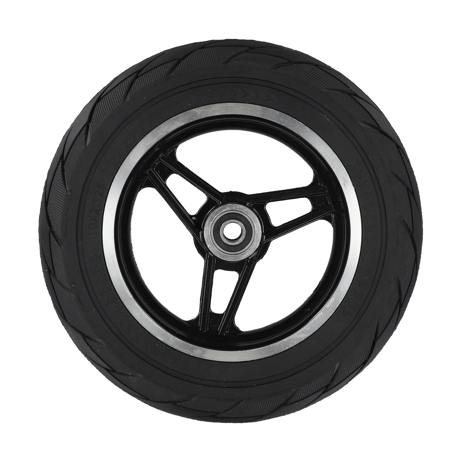 Complete 10 Inch Electric Scooter Wheel 10x2 125 Solid Tyre with Hub Assembly for Reliable and Long Lasting Scooter Use