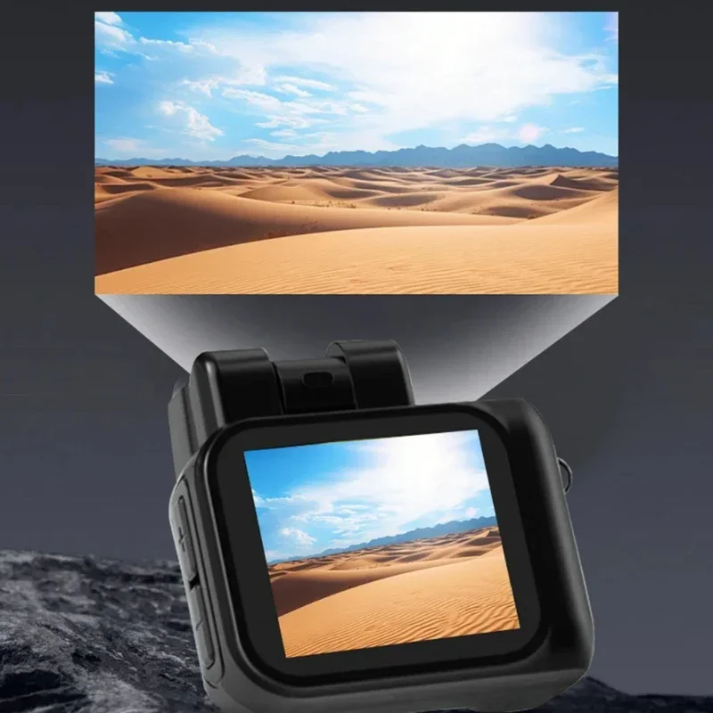 

Travel-Friendly Mini Camera - 1080p Recording, Retro Design, Built-in Flash & USB Rechargeable Base