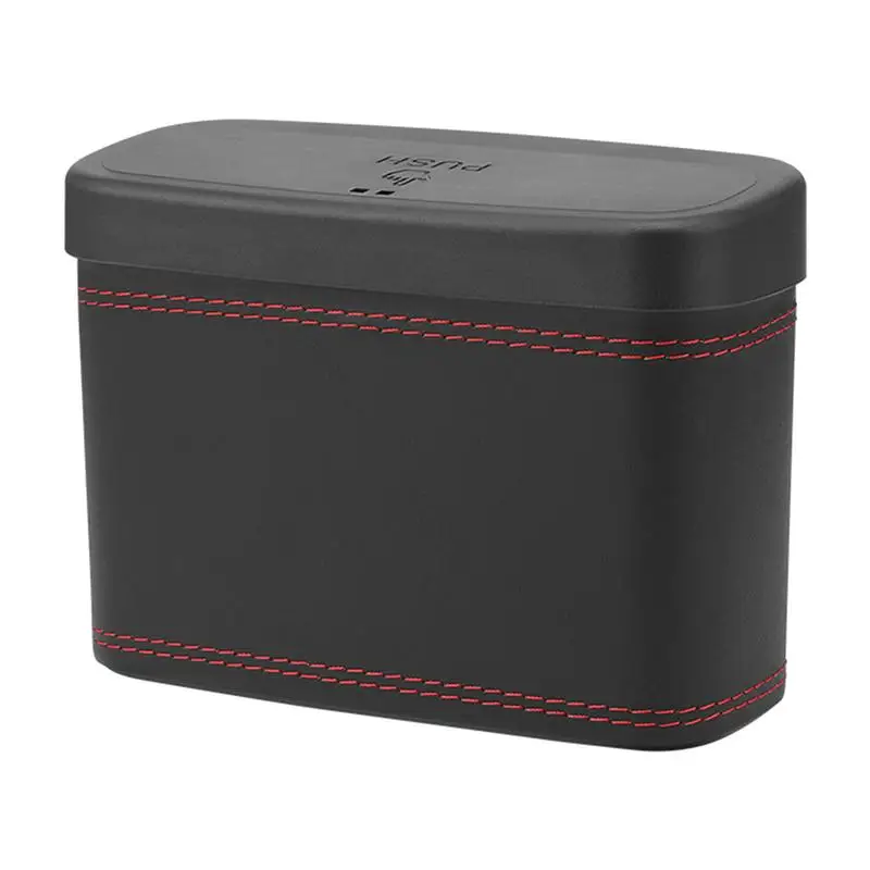 Car Door Trash Can Small Automatic Portable Trash Can Small Automatic Portable Car Trash Can Easy Pop-up Lid Interior