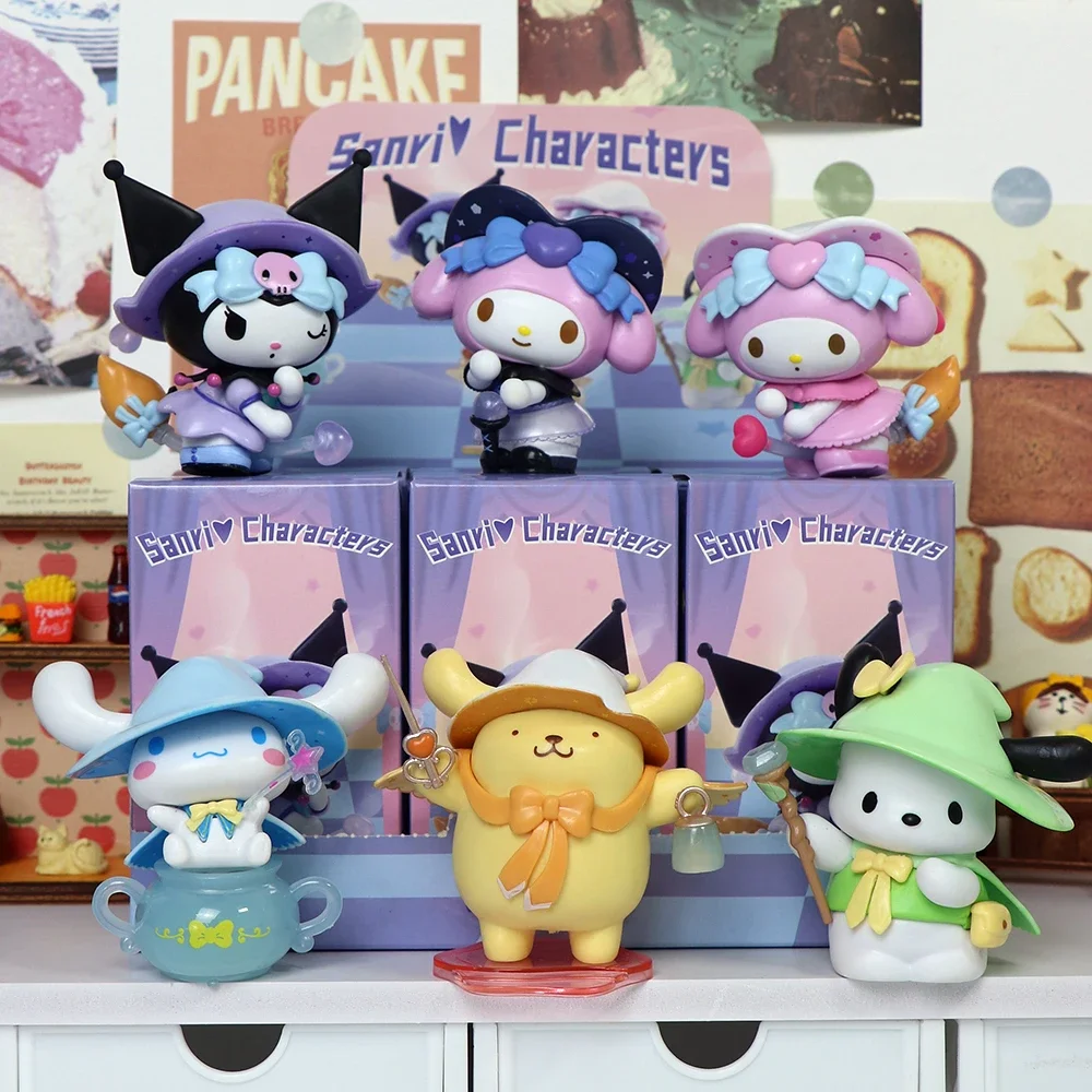 

Miniso Sanrio Magic Story Series Blind Box Kuromi Pochacco Melody Action Figure Model Doll Statue Collection Model Surprise Gift