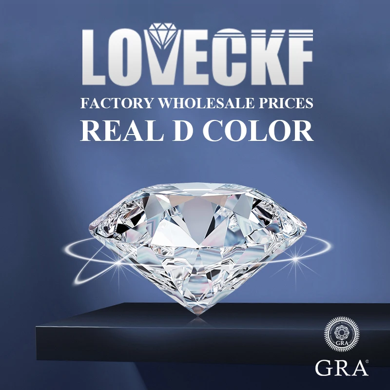 Premium D Color Moissanite Stone with GRA Certificate 0.1-10.0ct Moissanita Loose Gemstones Pass Diamond Tester Wholesale Prices