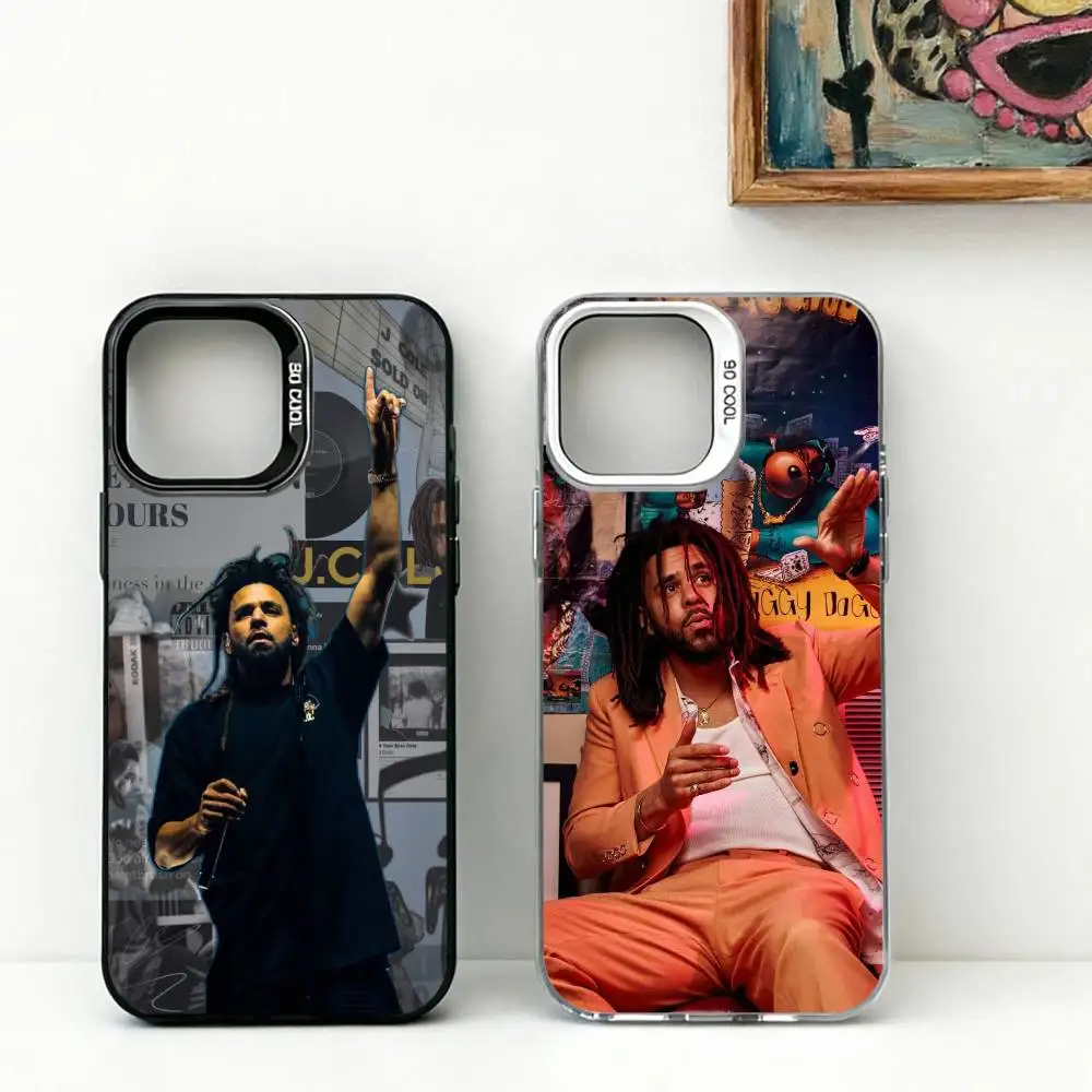 

Popular Singer J. Cole World Phone Case For iPhone 17,16,15,14,13,12,11 Plus,Pro Max,XS,Colorful Silver Phone case Funda Cover