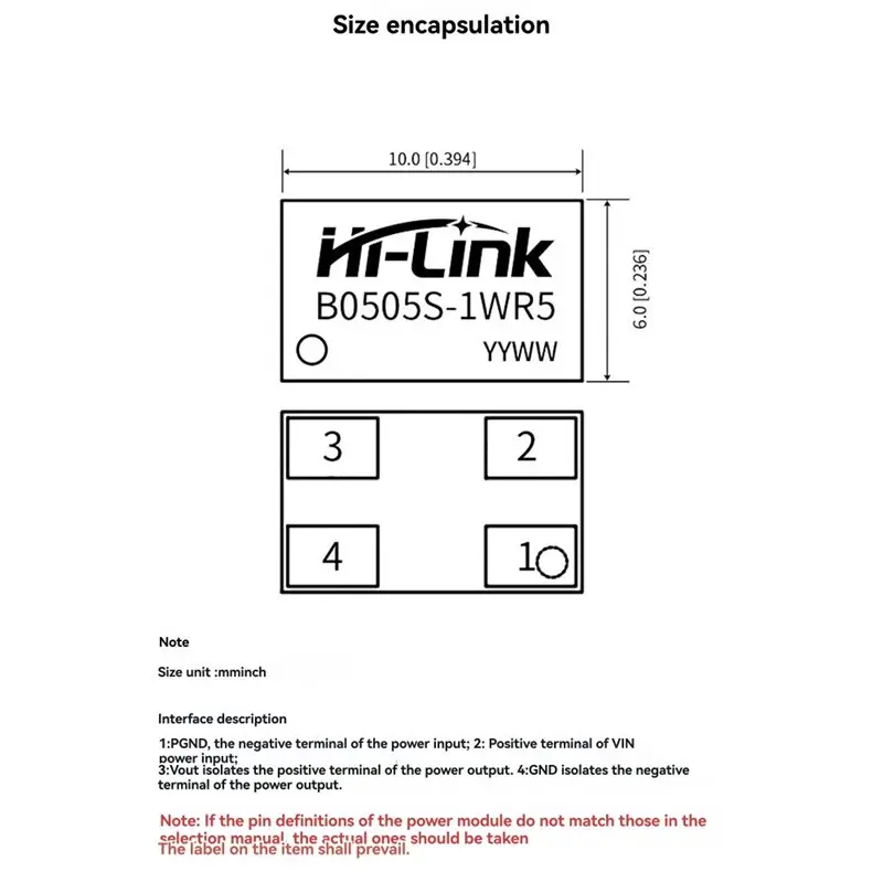 A52T B0505S-1WR5 5 فولت تيار مستمر تيار مستمر محول وحدة الطاقة 1 واط 10 قطعة كفاءة تحويل الجهد متعدد 85% #5