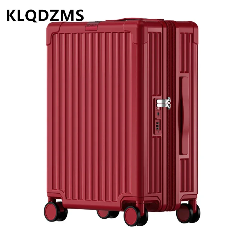 Klqdzms pc gepäck 20 zoll erweiterbarer boarding case 24 "männer trolley koffer frauen reisegepäck passwort box kabinen koffer