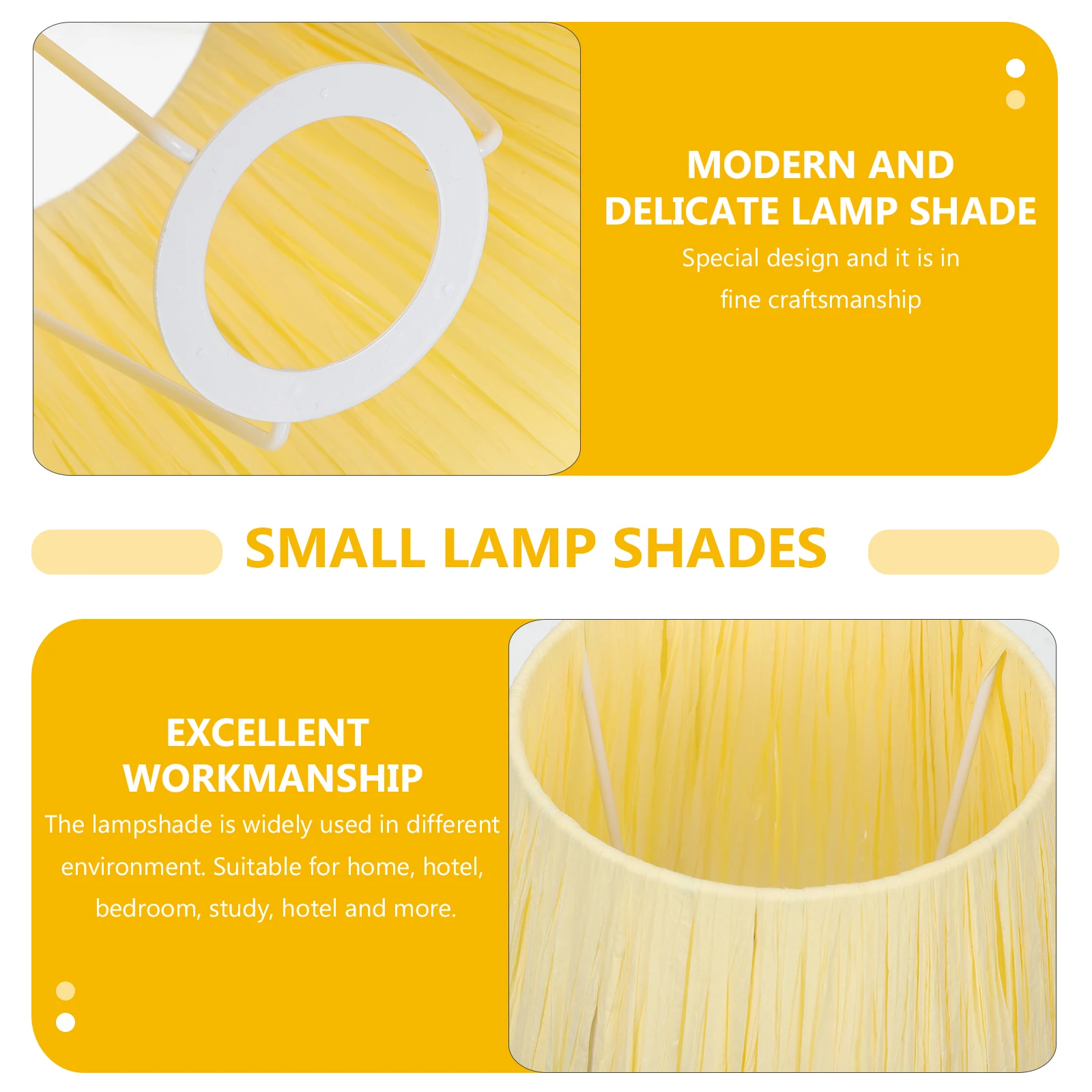 

Small Raffia Lampshade For Table Lamps Pendant Light Floor Light Home Decor Rustic Style Eye Protection Soft Lighting Accessory