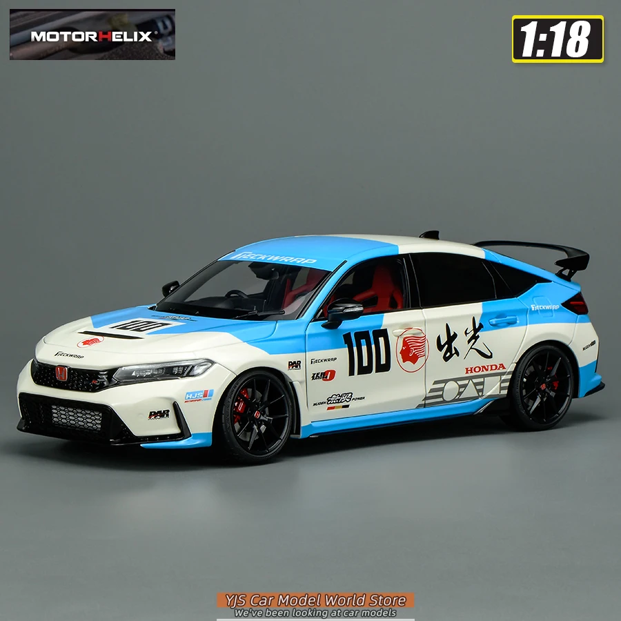 Motorhelix MH 1:18  Honda Civic Type R FL5 car model Metal static display festive gift collection