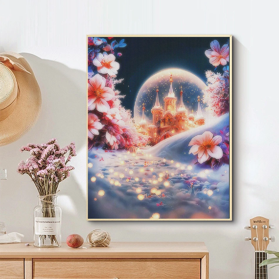لوحة SDOYUNO الماسية لديكو الم - مراجعة Resin Art Wallpaper وسعره