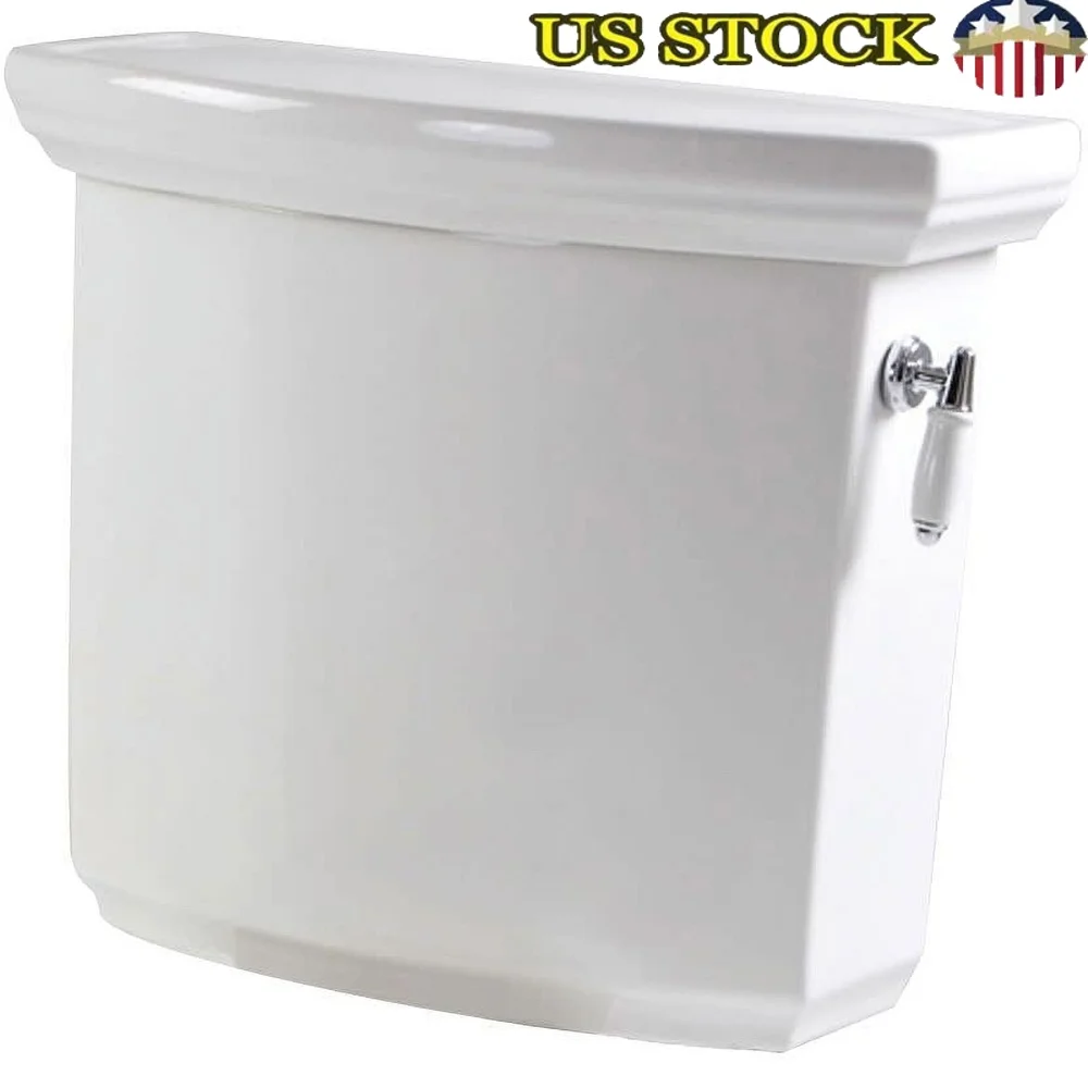 خزان المرحاض فقط 1.6 Gpf عالي الأداء MagnaFlush متين زجاجي لرحلة معدنية صينية تركيبات حمام بيضاء #1