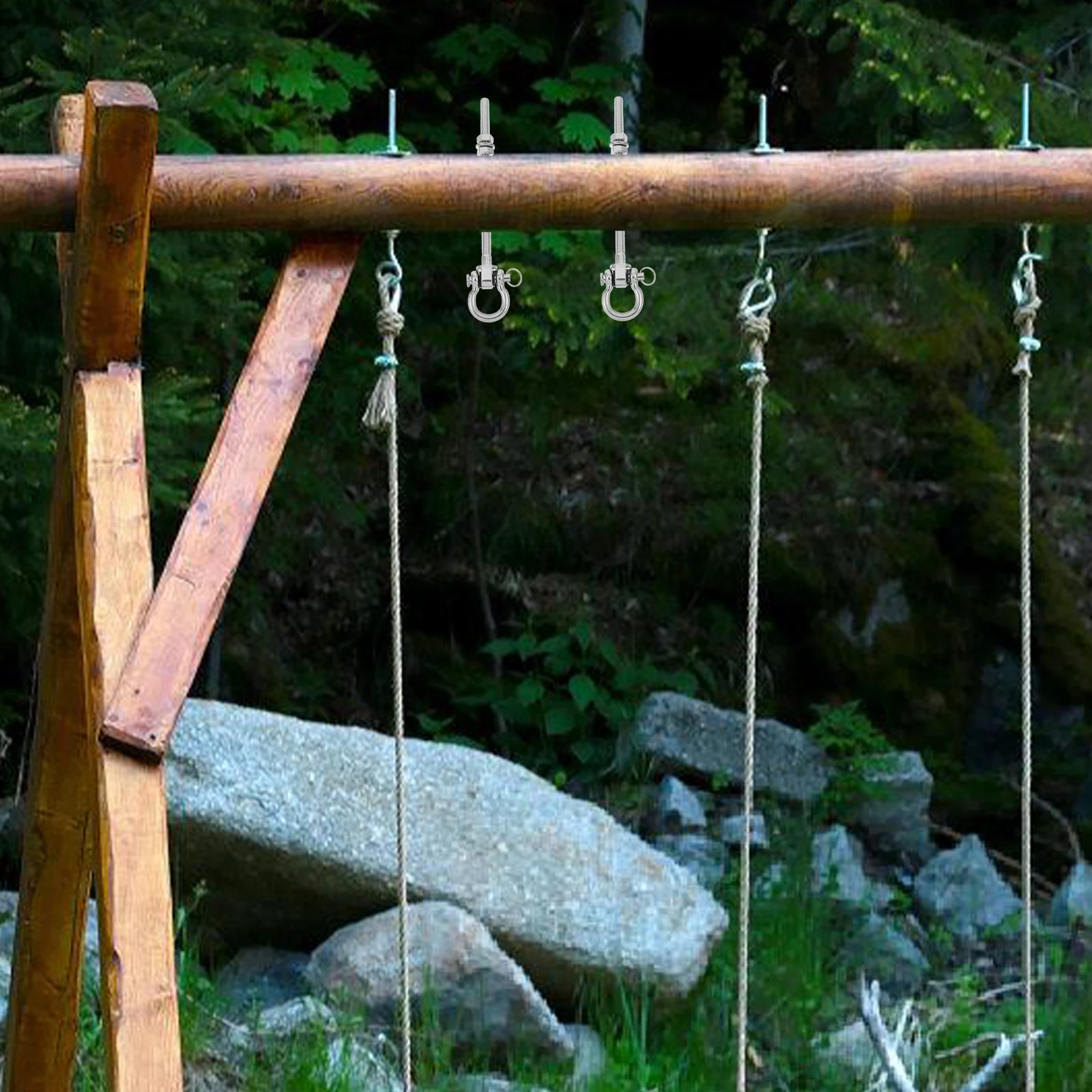 

Hangers Swing Hook Beam Hammock Hanging Supply Yoga Heavy Bag Wall Mount Silver Ceiling Part