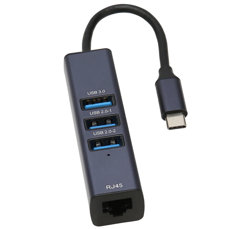 صنعة بديعة-USB C إلى محول إيثرنت RJ45 منفذ جيجابت إيثرنت 4 في 1 USB C Hub مع فتحة تخزين لأجهزة الكمبيوتر المحمولة