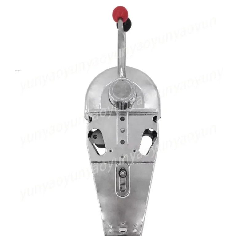 Dual Lever Marine Throttle Control Box, Stainless Steel Boat Engine Controller with Cables for Outboard Inboard Motor