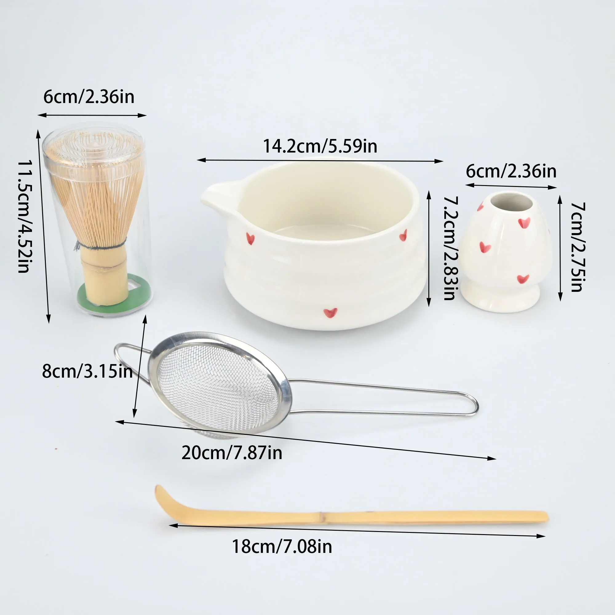 2/4/5 قطعة/المجموعة/مجموعة طقم شاي ماتشا على الطراز الياباني مع رف أدوات، بما في ذلك وعاء، خفق، ملعقة، هدية رائعة للاحتفال، تقليدية J #6