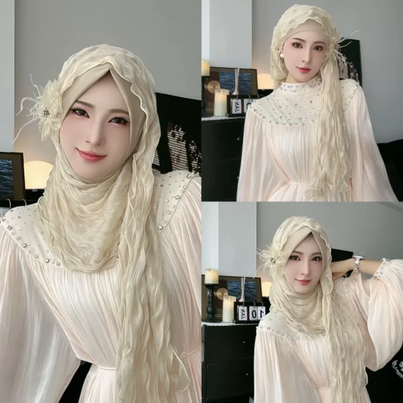 

Floral Muslim Wraps Hijabs, New 2026 Wrapping, Islam