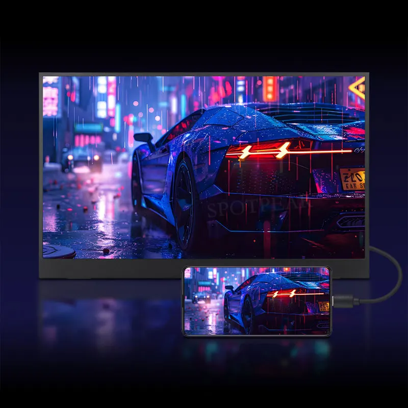 Raspberry pi 15.6 polegadas 1920x1080 monitor typec/hdmi tela de 15.6 polegadas para xbox/ps4/switch/computador pc/telefone móvel