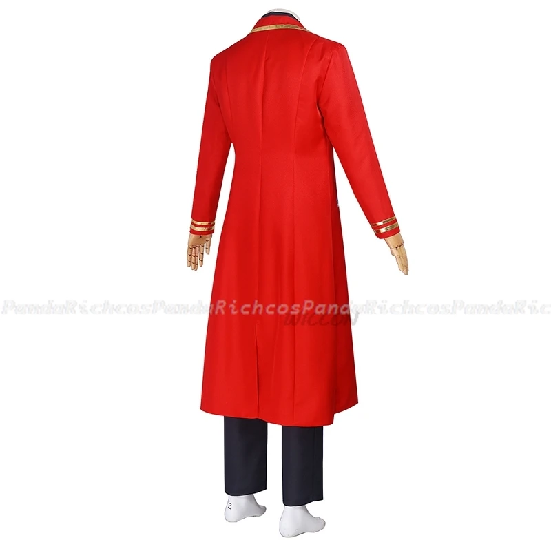 زي تنكري لألعاب شركة ليمبوس للرجال والنساء ، زي دانتي ، معطف طويل أحمر ، زي دان تي ، حفلة هالوين ، ملابس كرنفال