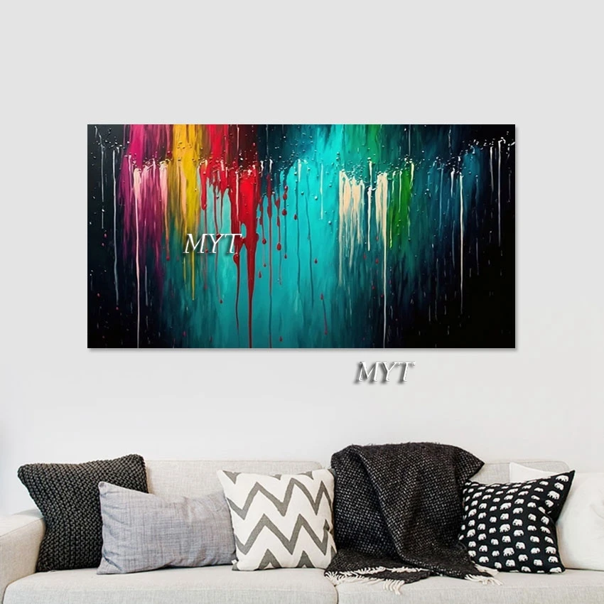 Abstract Color Design Acrylic Wall Art Canvas Painting, Wholesale 3D Pictures, No Framed, Large Size Room Decoration Accessories