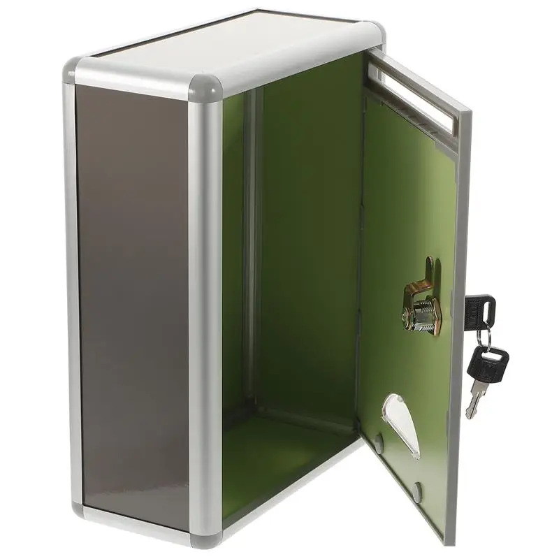 Small Suggestion Box Mailbox With Lock Wall Hanging Complaint Suggestion Box Aluminium Alloy Box