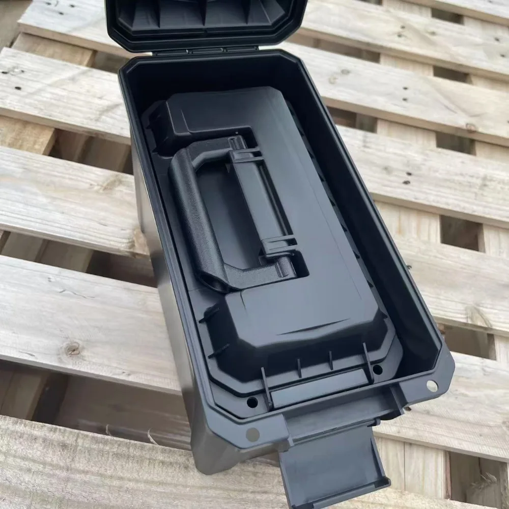 Tactical Plastic Ammunition Box Military Style Storage Outdoor Travel Lightweight Handheld Loose Ammunition Headphone Storage