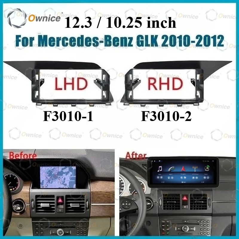 Ownice 12.3 10.25 بوصة إطار السيارة فآسيا محول Canbus صندوق فك أندرويد راديو داش تركيب لوحة عدة لبنز GLK 2010 - 2012 #1