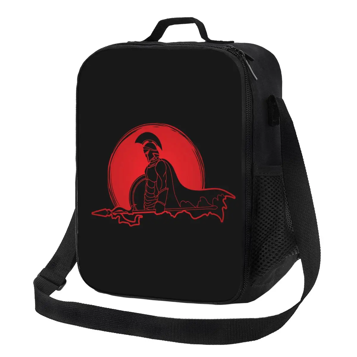 

Custom Spartan Warrior Sparta Spirit Lunch Bag Men Women Warm Cooler Insulated Lunch Box for Children School