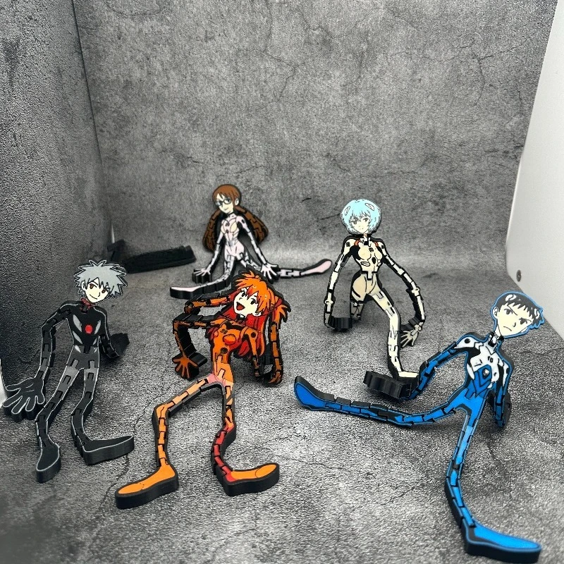 

Neon Genesis Evangelion Character Refrigerator Sticker EVA Hinge Toy Asuka Ayanami Rei Shinji Maki Nagikaru Nagisa