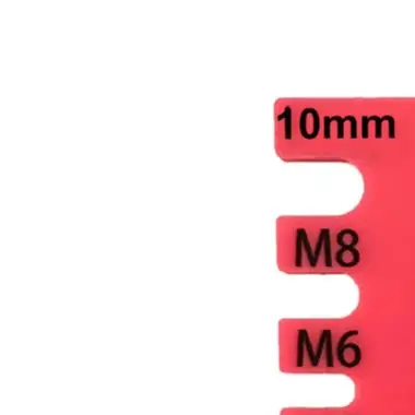 Thread Pitch Gauge Ruler Tool for For screws Bolts Metric and Standards Plastic 13 x 6.5 cm Compact Design for Storage