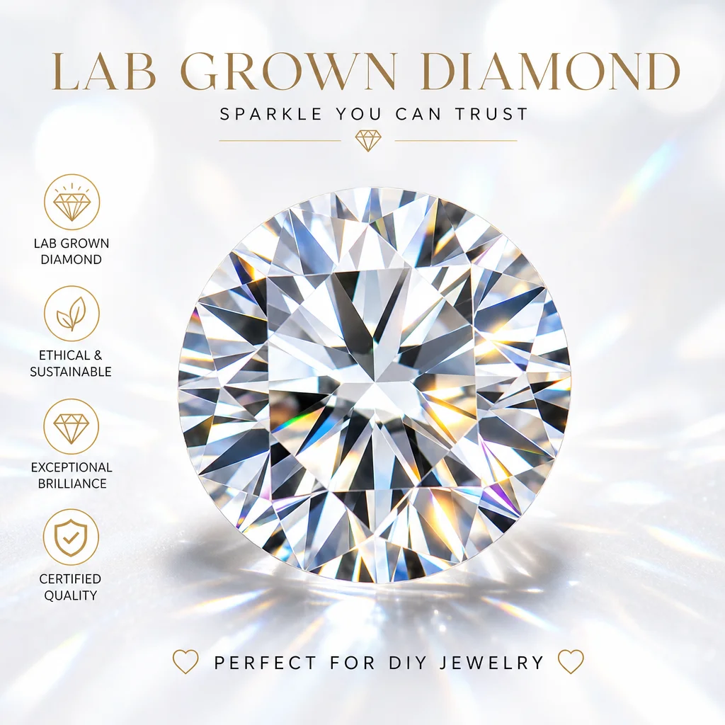 

0.1-5CT Super White Lab Grown Diamond Loose Without IGI Certificate HPHT CVD DEFG VVS-SI Pass Diamond Test For Wedding Jewelry