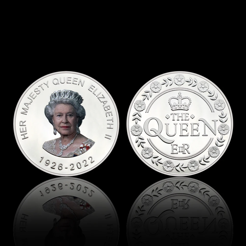 Queen of England Silver Coin 1926-2022 Elizabeth II Commemorative Medal Great People Souvenir Collectibles