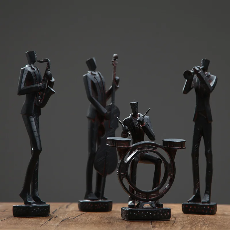 Abstract Musical Instrument Resin Figure Ornament Figurines Home Decoration Accessories For Living Room Ornaments For Home Decor