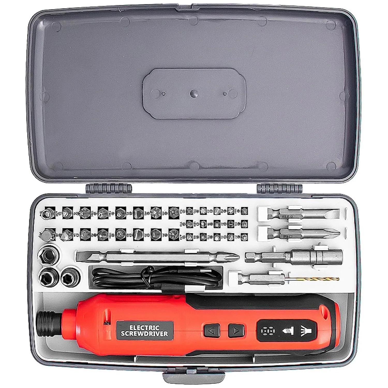 68 in 1 Mini Cordless Electric Screwdriver Rechargeable 2000mah Power Drill Bits Set 3.7V Household Disassembly Torque Repair