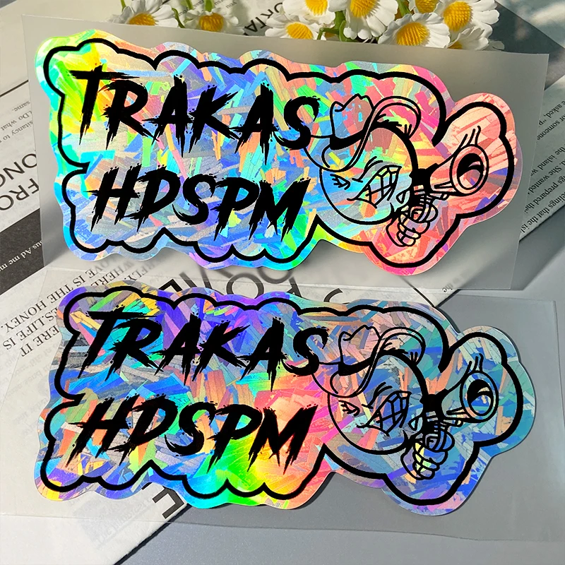 

TRAKAS HDSPM наклейки для мотоцикла, водонепроницаемые для мотоцикла, обтекатель топливного бака, боковая панель, шлем, коробка, скутер, прочные виниловые наклейки