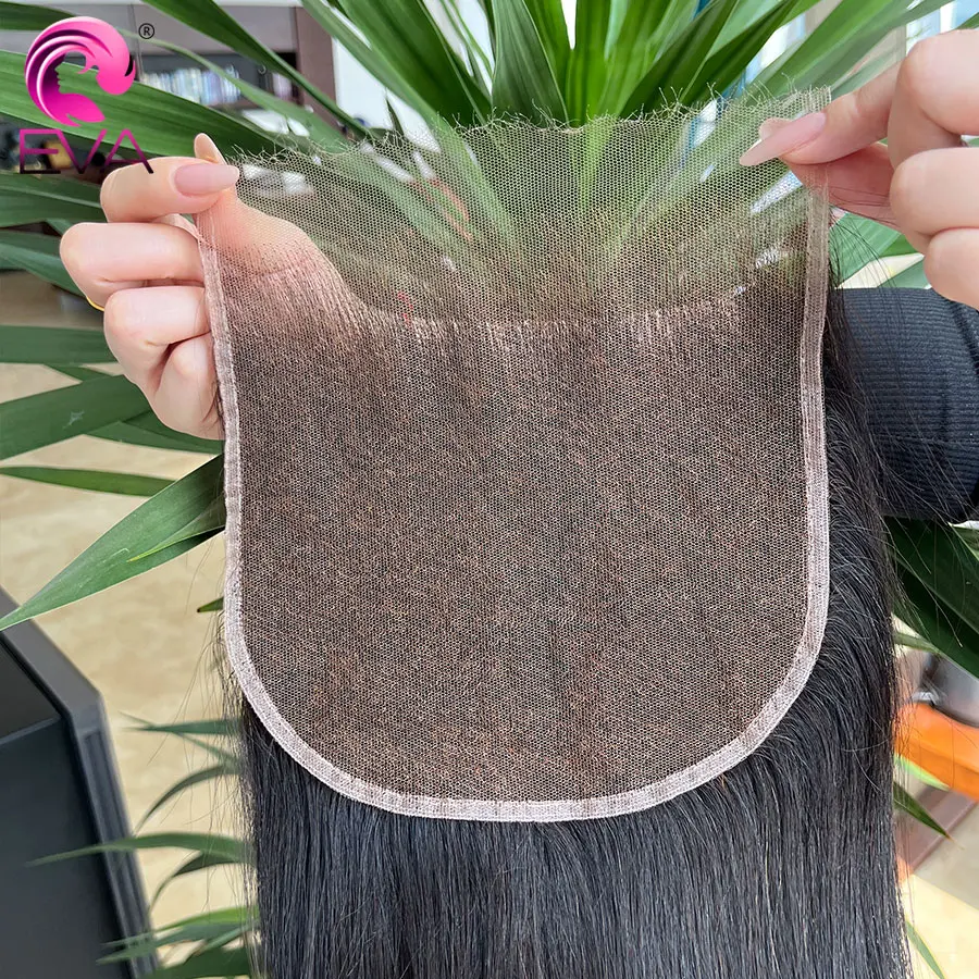 Eva Hair Echthaar-Spitze, 5 x 5, 6 x 6, 7 x 5, 9 x 6, HD-Verschluss, Echthaar, unsichtbare Schmelzhäute, 13 x 4, 13 x 6, HD-Spitze, nur frontal, vorgezupfte Spitze – Detail 13