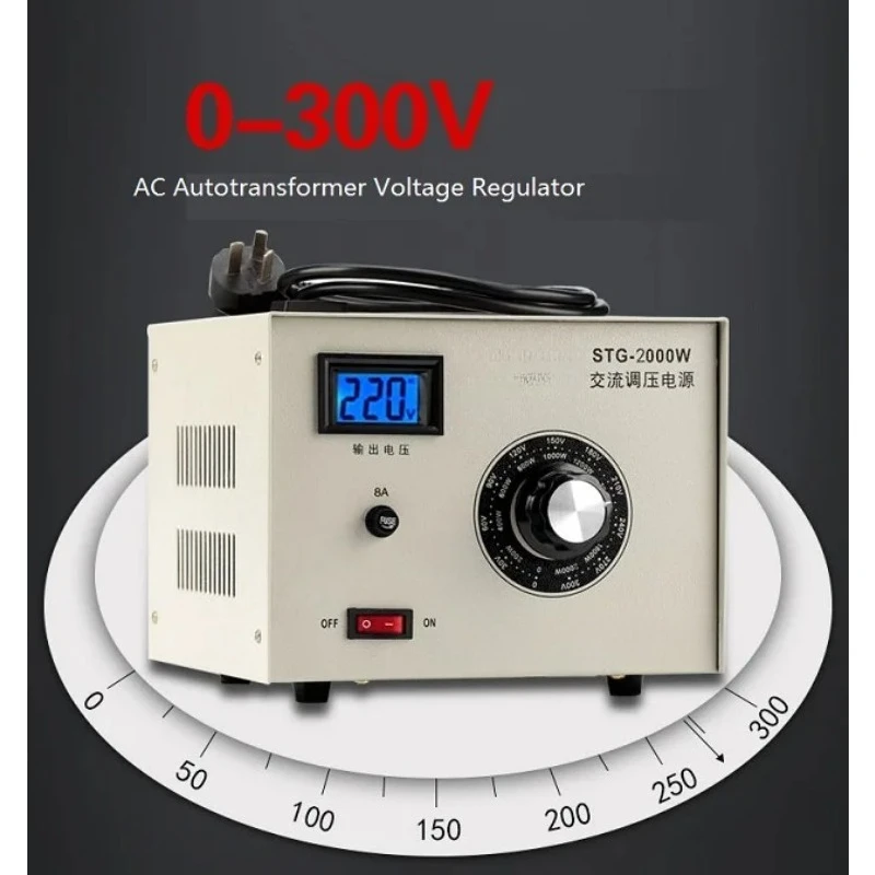 

Regulator 0-300V Powerstat 2KW T ZT STG-2000W Single Phase AC Autotransformer Voltage