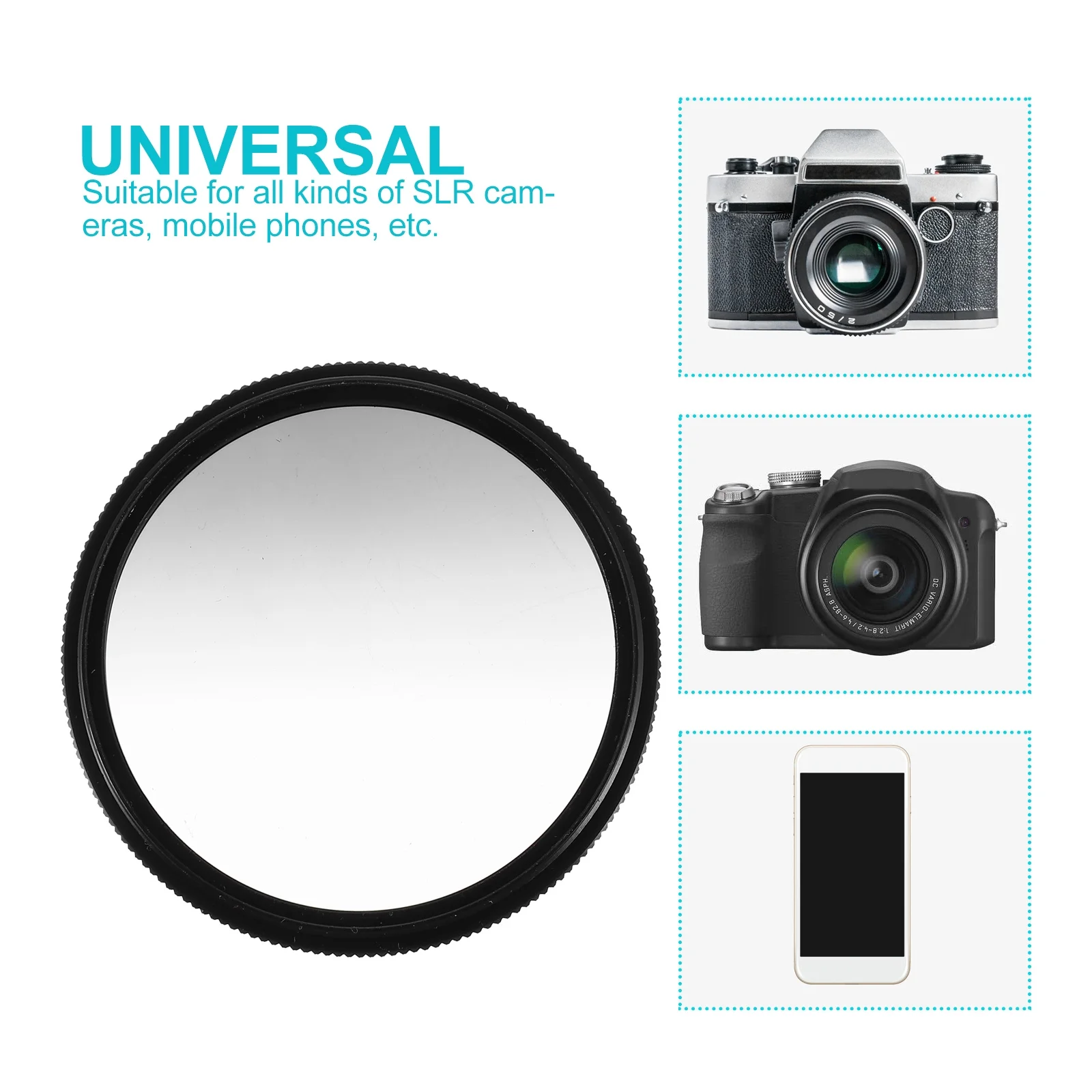

2pcs Gradient Nd 52Mm Camera Exposure Balance For Dslr Mirrorless Graduated Neutral Density Grey Filter Lens Filter Camera