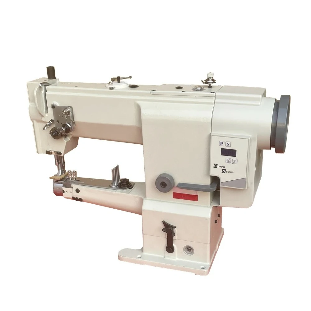 Industry Double Presser Foot Big Hook Servo Motor Leather Edge Folder Sewing Machine for Bags