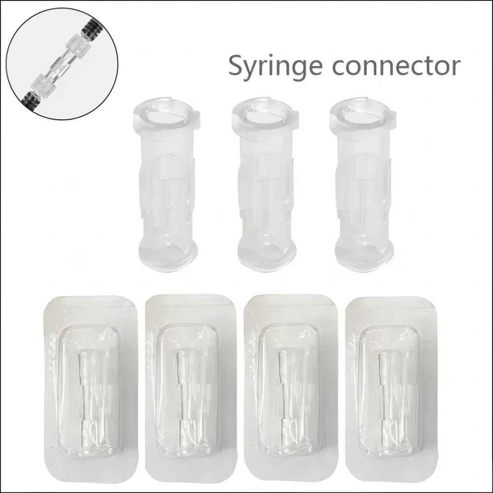 10-50Pc 4mm Aperture Transparent Female To Female Coupler Luer Syringe Connector Easy To Use Plastic for Pneumatic Parts Durable