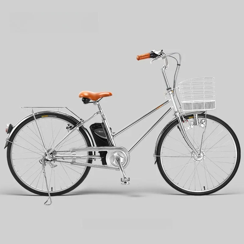 Stainless steel aluminum alloy inner three-speed electric power lithium battery torque electric bicycle