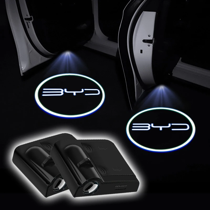 LED Car door projector high-definition welcome lights For BYD Atto 3 Act 3 Tang F3 E6 Dmi Yuan plus Song plus ev f0 f3 Qin Pro