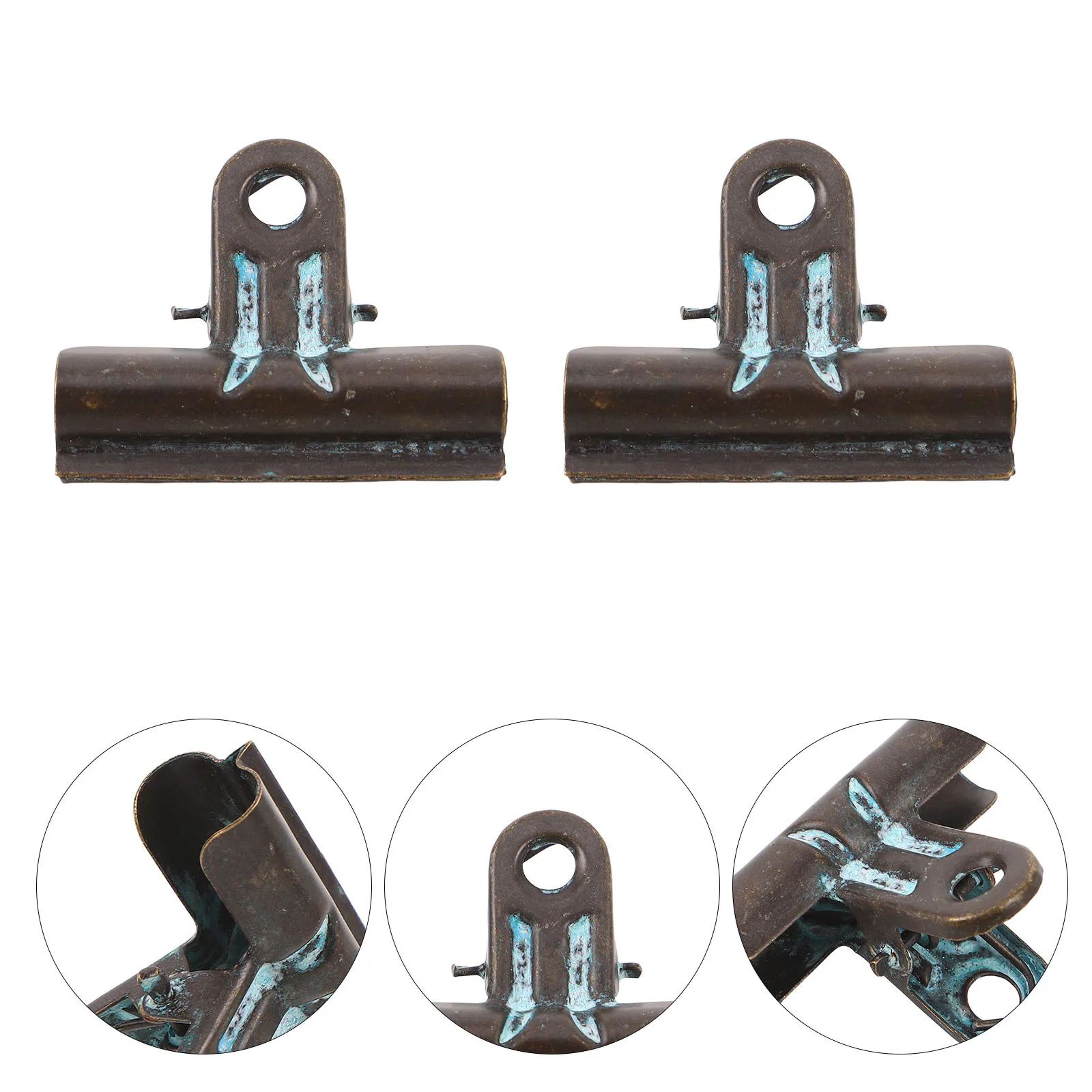 

5Pcs Vintage Bulldog Clips 48Mm Retro Paper Clamps for Drawings Memo Notes Photo Display Clip Stationery Binder Clips